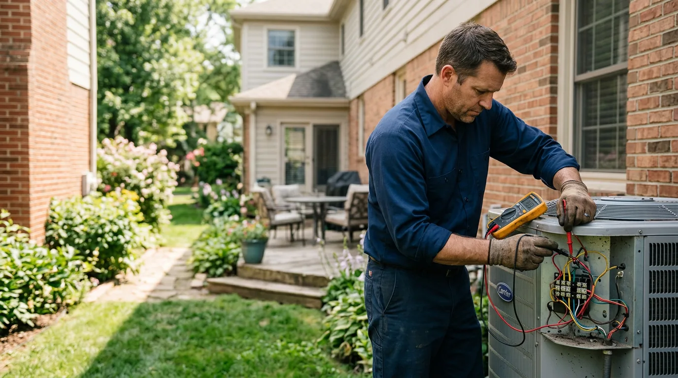 HVAC technician working near Alpena, AR